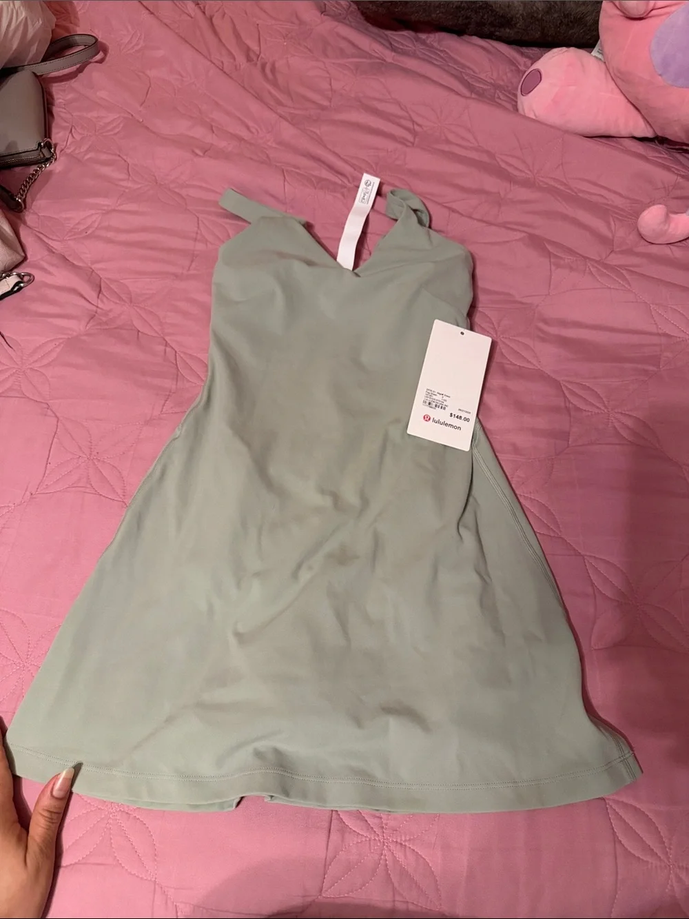 lululemon athletica Mint Green Sleeveless Fit-and-Flare Mini Dress